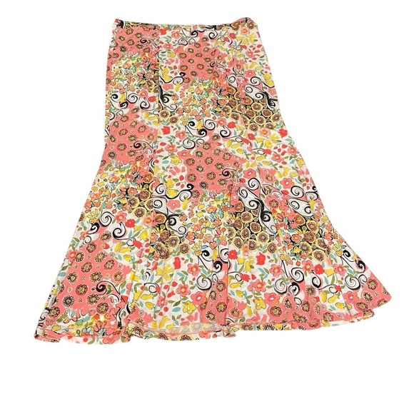Cato Mermaid floral and swirl Floral Women's Skirt - Multicolor Size L - Picture 4 of 11